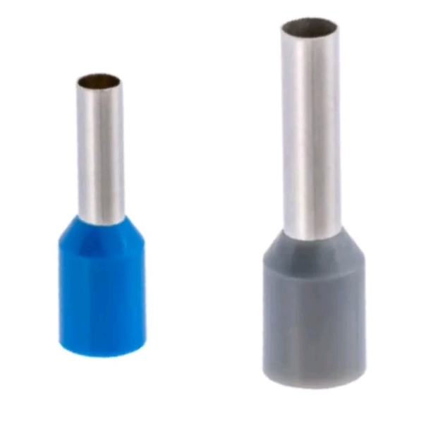 kit Terminais Elétrica Ilhós Tubular 2,5mm E 4mm 200 Pç