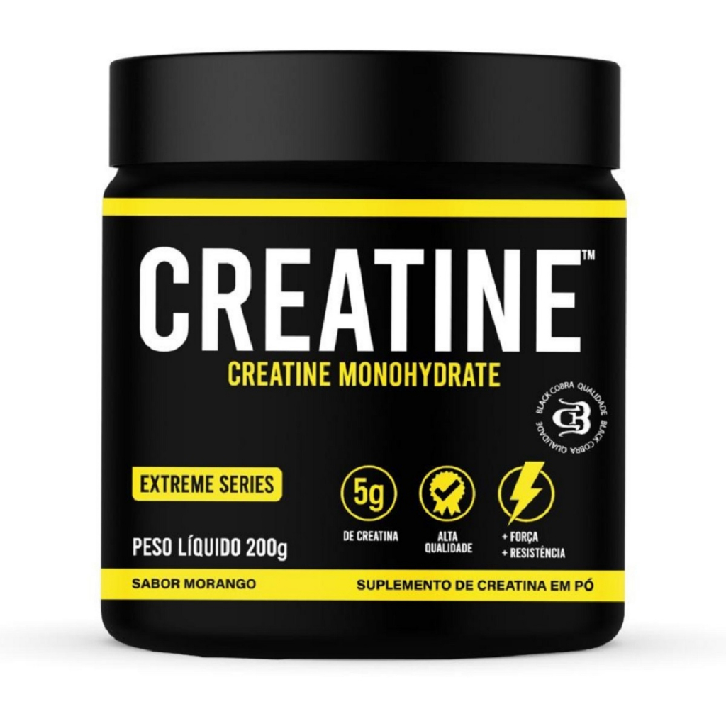 Creatina Monohydrate 200g - Black Cobra Recovery | Shopee Brasil