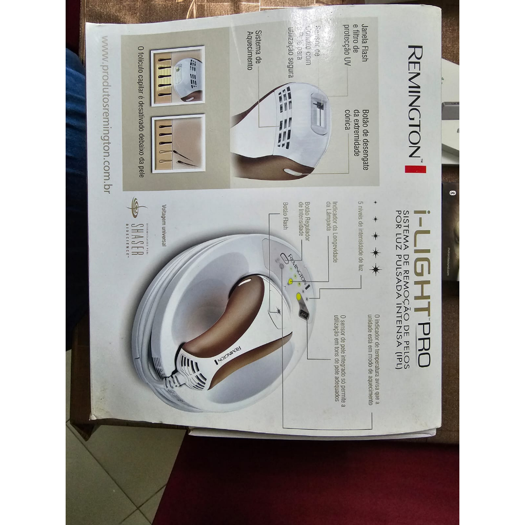Depilador REMINGTON Luz Pulsada IPL60000 I-Light Pro | Shopee Brasil