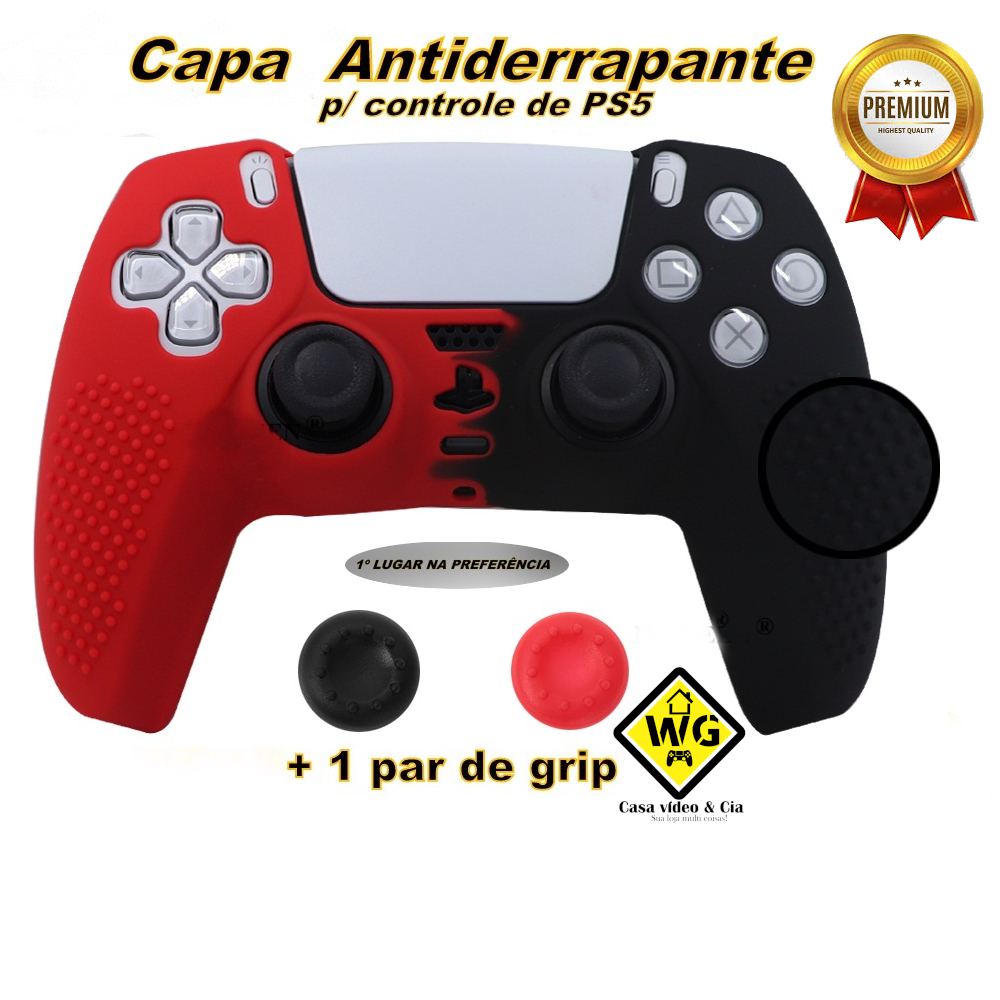 Capa PS5 Anti Poeira e Case Controle - Cuphead em Promoção na