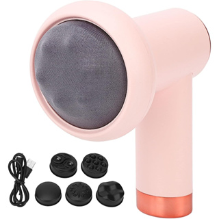 Massageador de Celulite Máquina de Esculpir Corpo de Carregamento USB 6 Níveis Botão de Queima de Gordura Drenagem Linfática Portátil Vibração (Rosa)