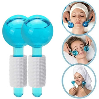 Esfera de cromoterapia Ice Globes Para Massagem No Rosto Anti Aging Profissional