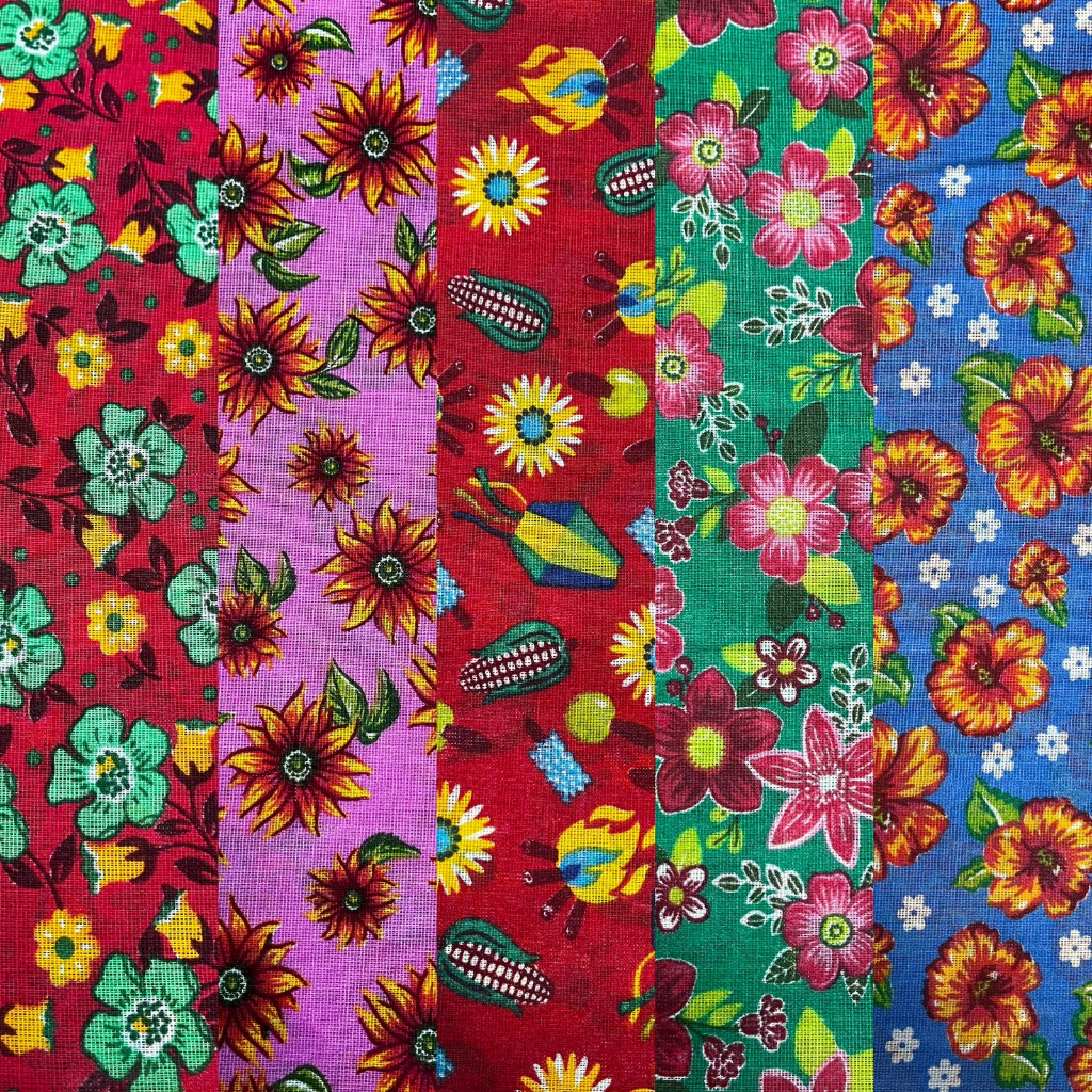 Tecido Chita Chitão Festa Junina 0,50 m x 1,50 m | Shopee Brasil