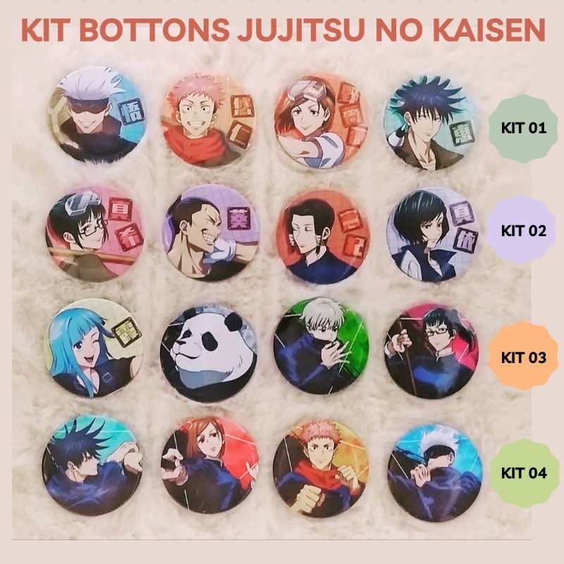 BOTTONS JUJITSU NO KAISEN | Shopee Brasil