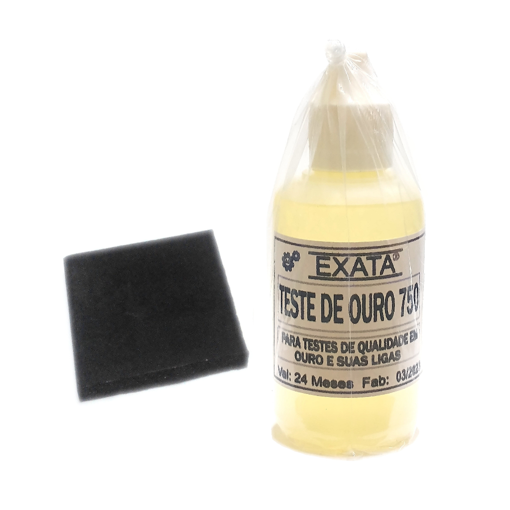 Kit Teste Ouro Prata - Pedra De Toque + Ácido 18k Com 30 Ml