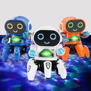 Brinquedo Infantil Robô Rock Dançarino Luz e Som Face Digital