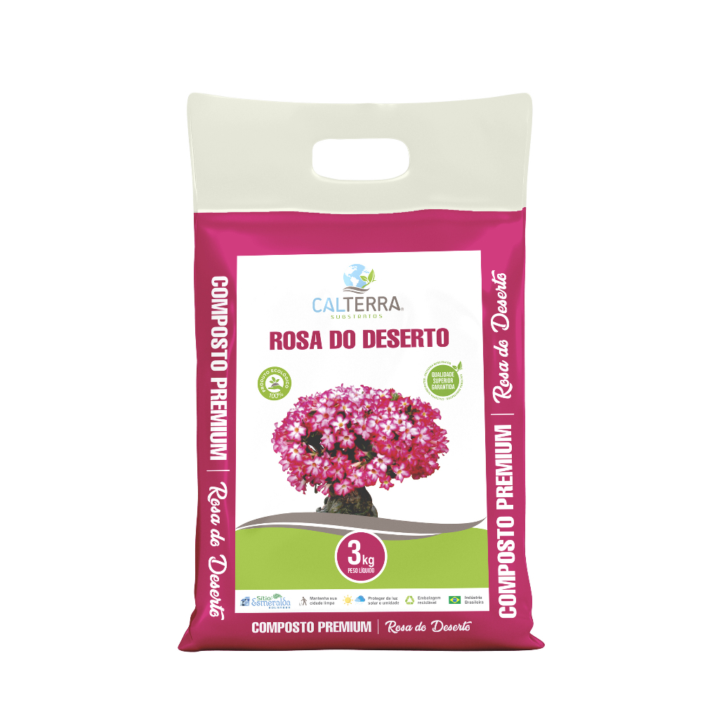 Substrato Rosa do Deserto 3kg Calterra
