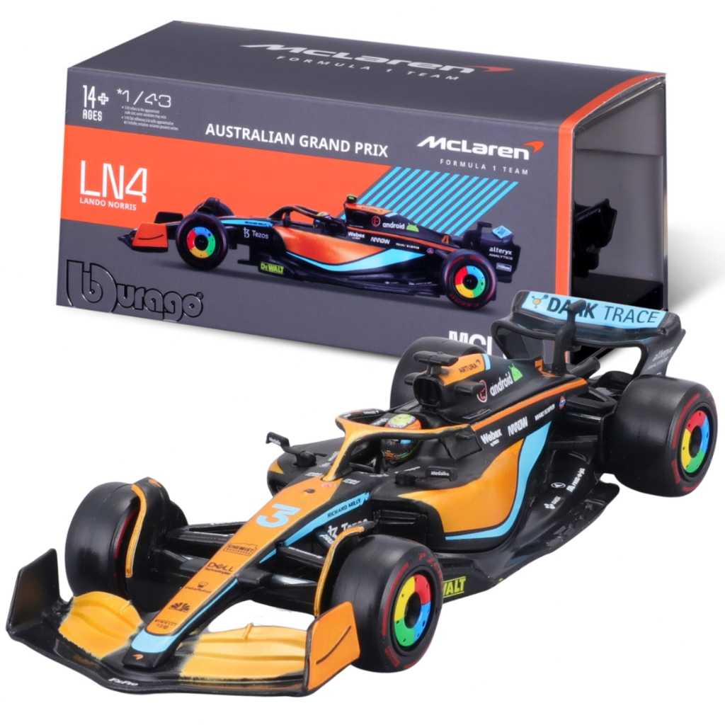 Miniatura Premium F1 McLaren MCL36 2022 Bburago 1:43 12cm