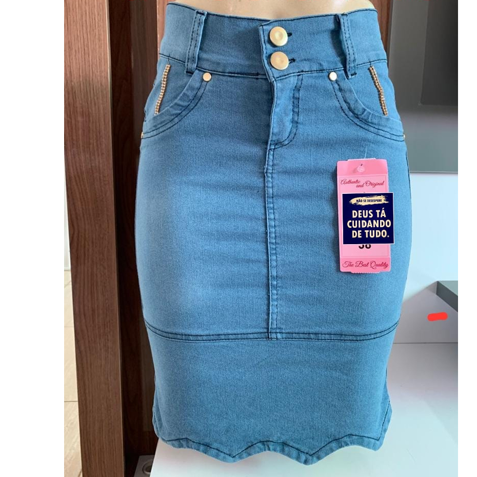 Saia jeans best sale evangélica no brás