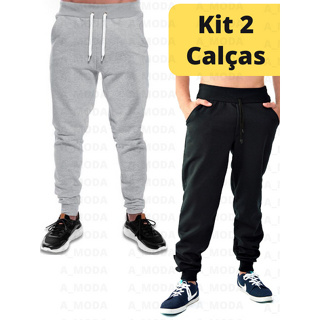 Kit 5 Calças Moletom Jogger Feminina Flanelada Atacado