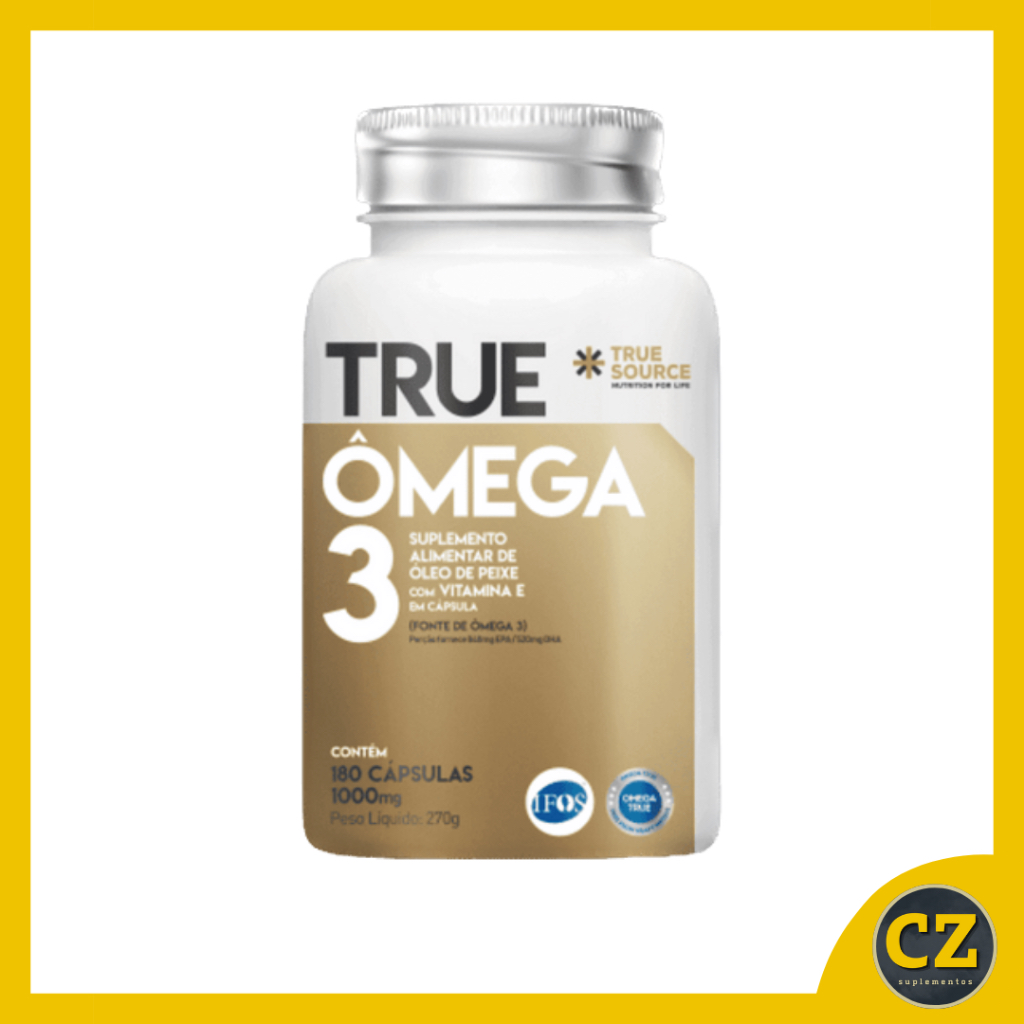 True Omega 3 1000mg (180 Cápsulas) - True Source | Shopee Brasil