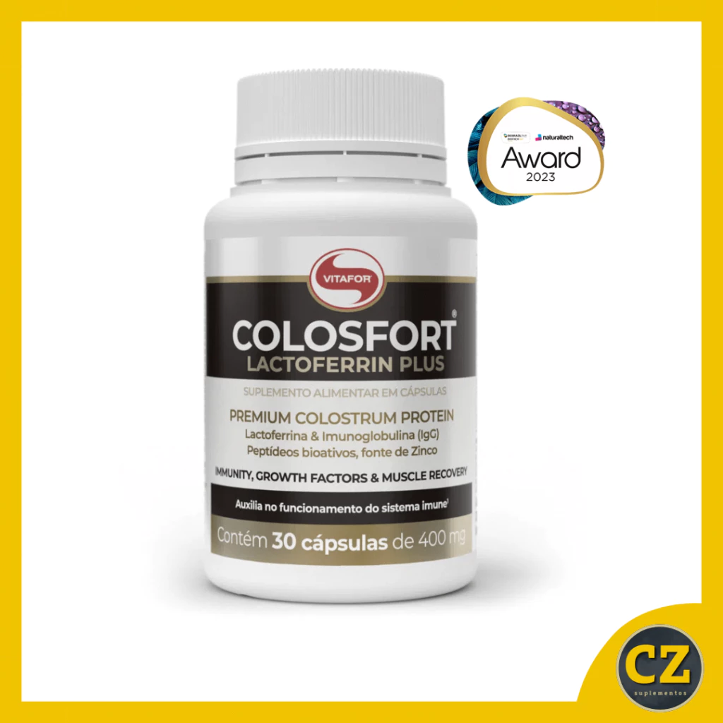 Colosfort Lactoferrin Plus 400mg (30 Cápsulas) - Vitafor
