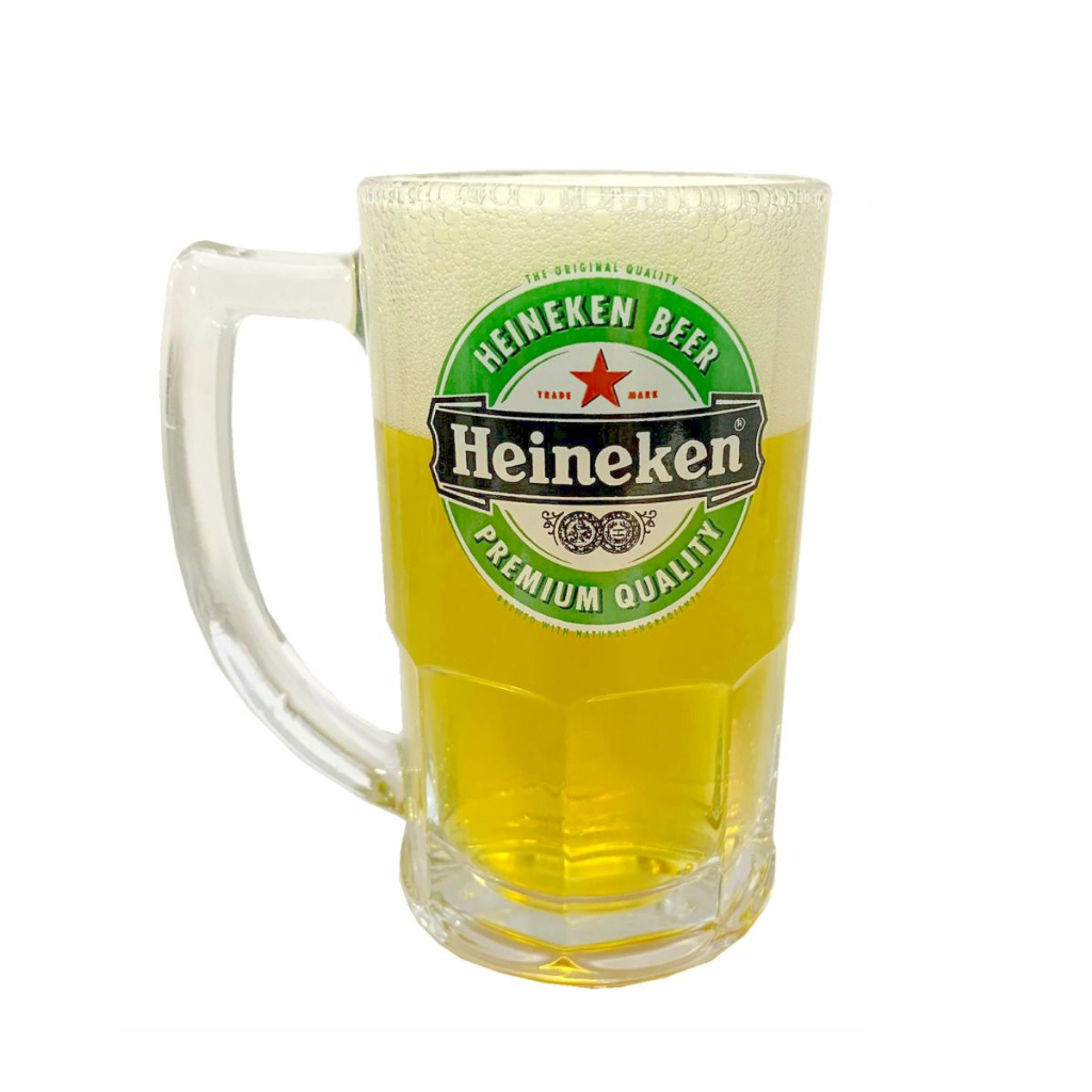 Caneca de Chopp de Vidro Heineken (340ml) - Escorrega o Preço