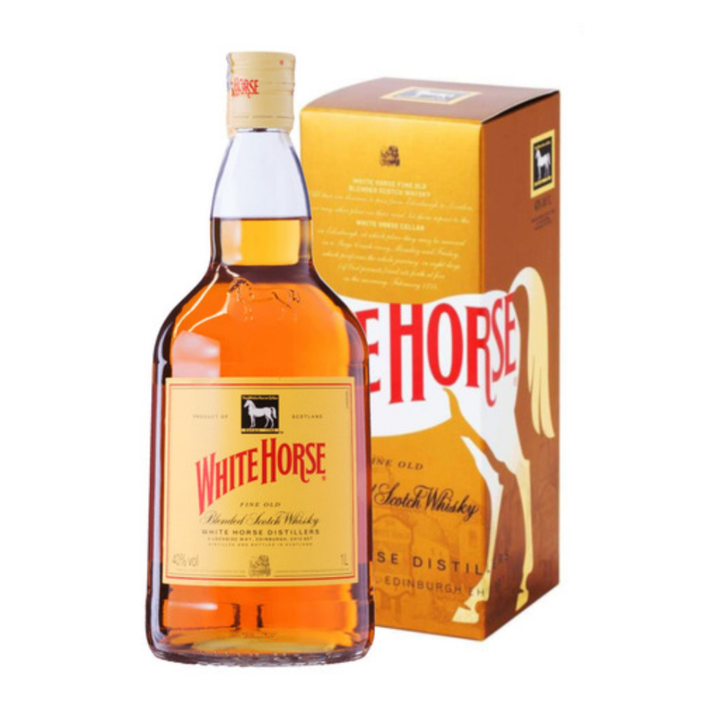 Whisky White Horse Cavalo Branco Blended 1 Litro Original Shopee Brasil