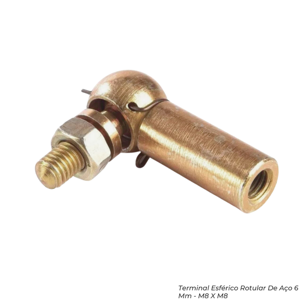Terminal Esférico Rotular De Aço 6 Mm - M6 X M6 | Shopee Brasil