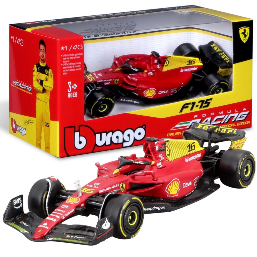 Miniatura Oficial F1 Ferrari F1-75 2022 75 Anos 1:43 12cm | Shopee