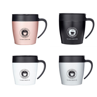 Caneca Café Térmica de Inox Resistente de Escritório 400ml