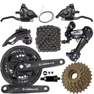 Kit 21 Marchas Bicicleta Pedivela Cambios Rapidfire Gta