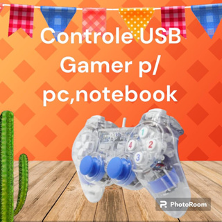 Controle Joystick Usb Para Pc Manete Gamer Notebook Computador