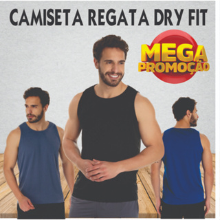 5 CAMISETA REGATA DRY FIT PROMOÇÃO