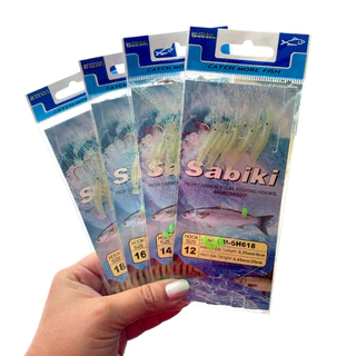 Isca Artificial Sabiki Camarão Luminoso Para Pesca Sahara Disponível em Vários Tamanhos