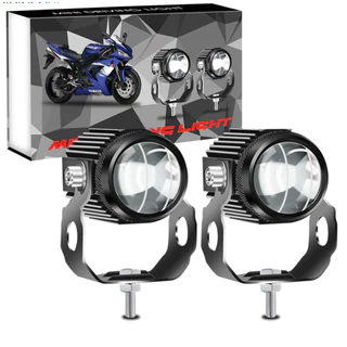 Par de Farol de Led Alto Potencia 6000 Lumes Luz Alta E Baixa Para Moto Carro - Farois Automotivo