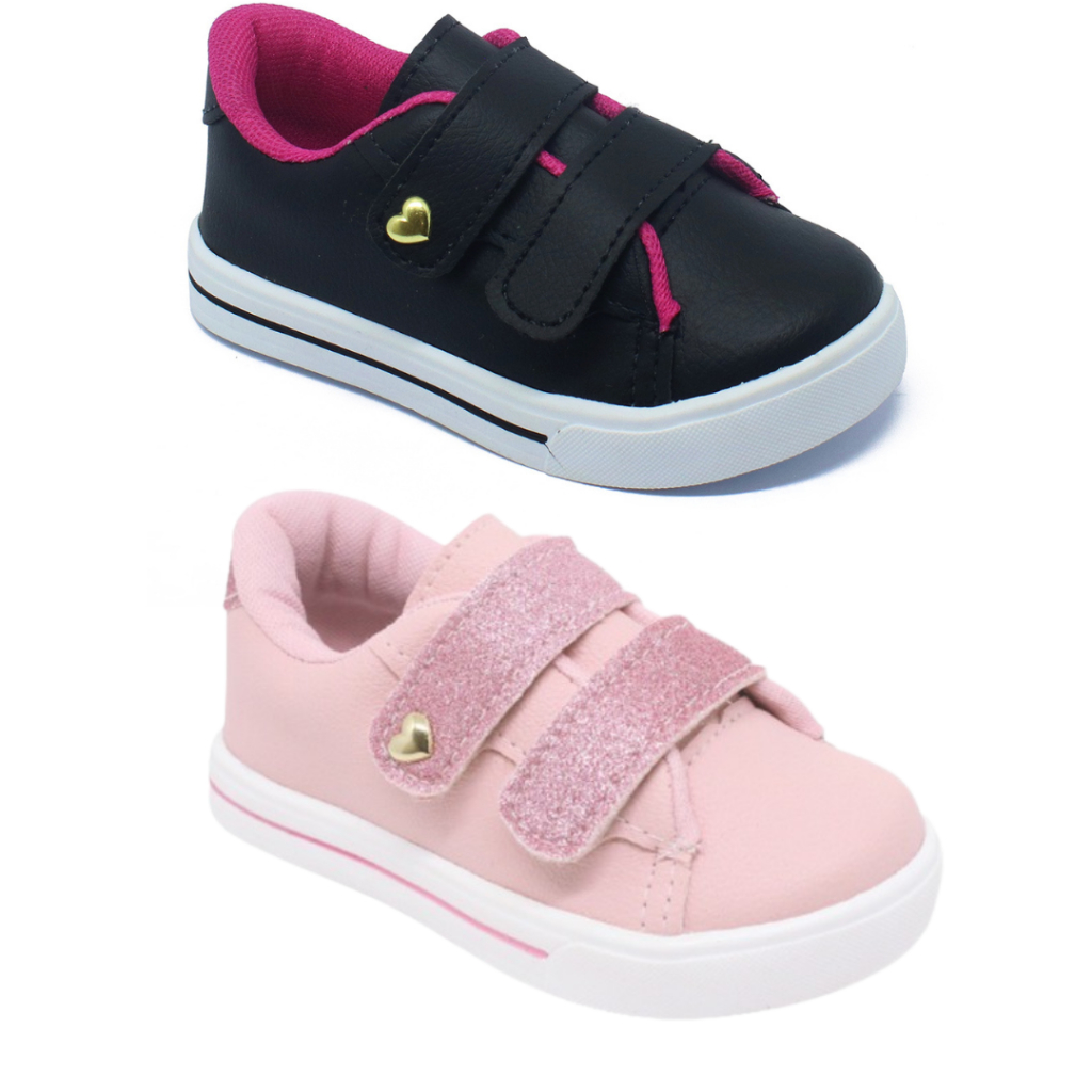 Tênis Everlast Bunker Classic Preto e Rosa - Feminino