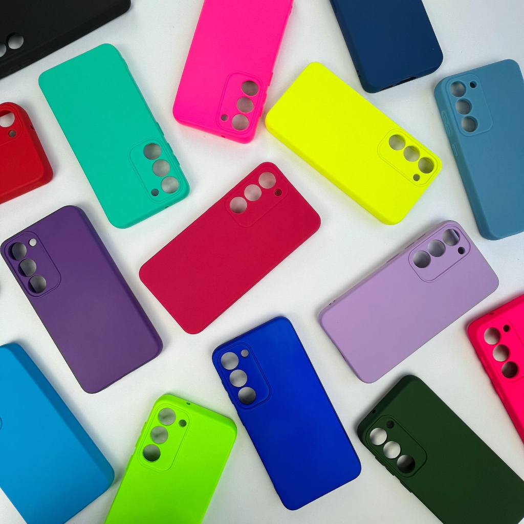 Capinha Para Samsung S23/Capa Case Silicone Aveludada Colorida Forrada (CF26)