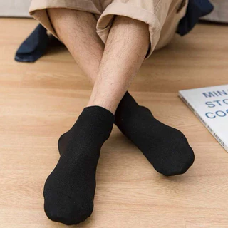 Kit 6 ou 12 Pares De Meias Masculino Cano Medio Cor PRETO
