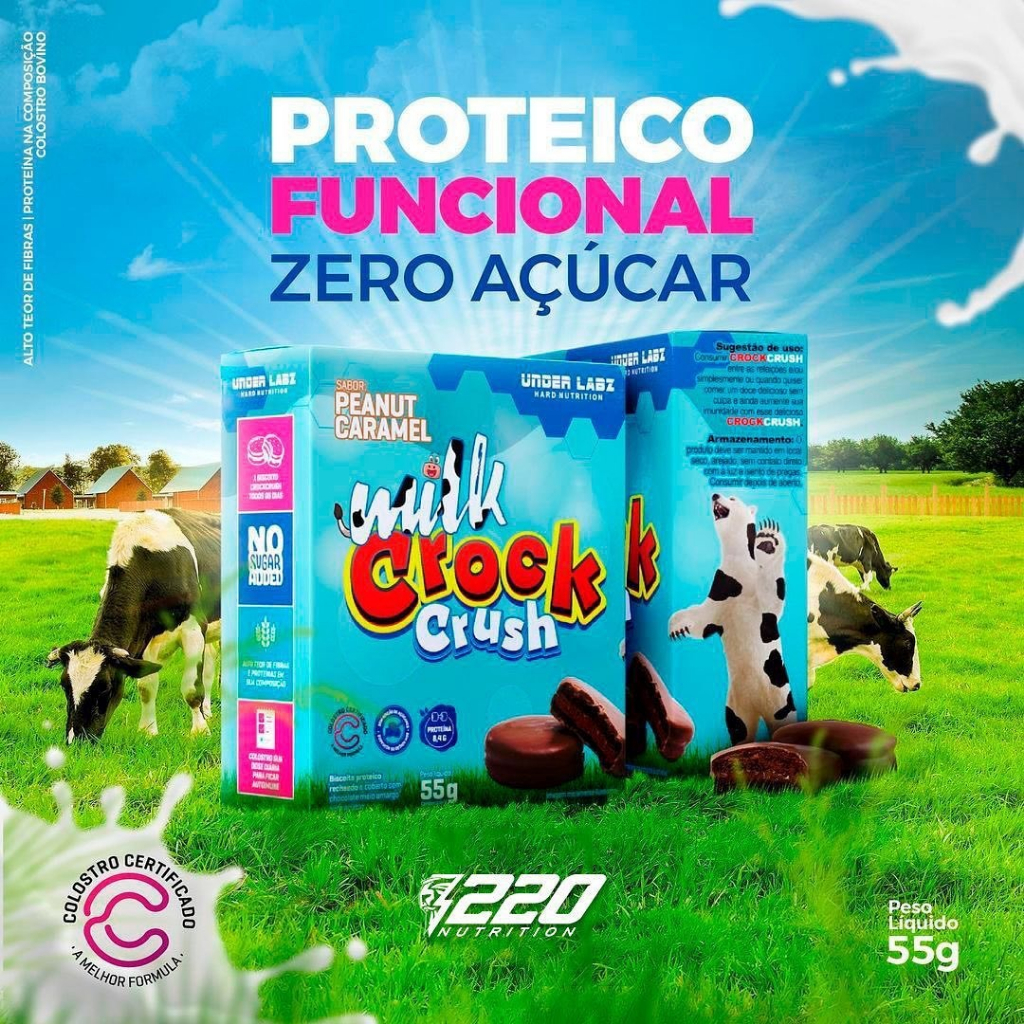 UNDER MILK CROCK CRUSH DISPLAY 1 UNIDADE 55G | Shopee Brasil