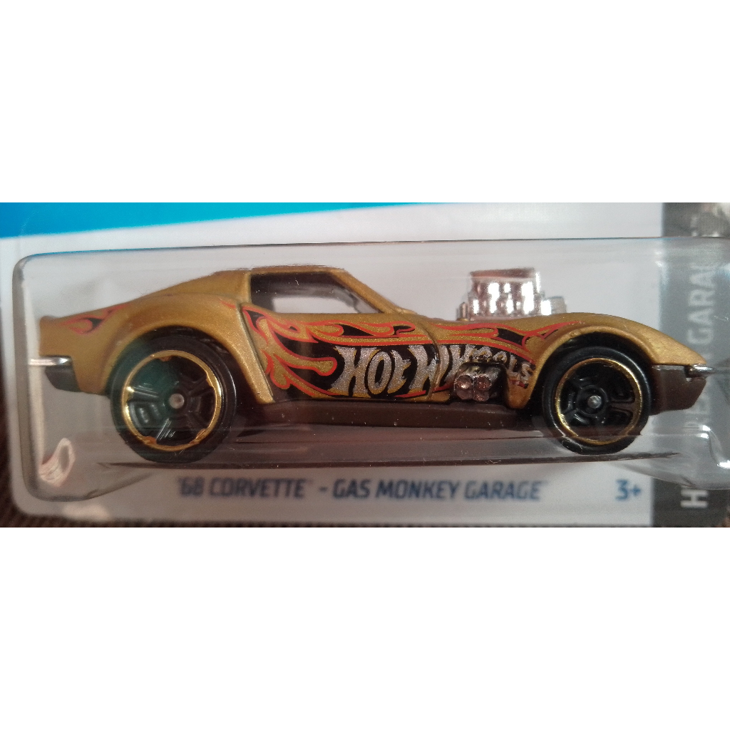 Hot Wheels - '68 Corvette Gas Monkey - Série Dream Garage - 134/250 - Neuf Sous Blister
