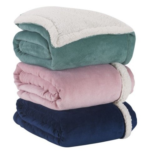 Manta Cobertor Coberdrom de Bebe Dupla Face Lã de Carneirinho Menina e Menino Antialérgico / Mantinha / Coberdrom Bebe / Infantil / Cobersoft