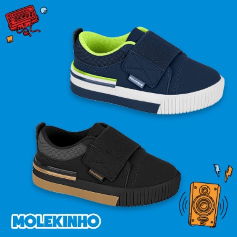 Tênis Casual Molekinho Velcro Original- 2801.159