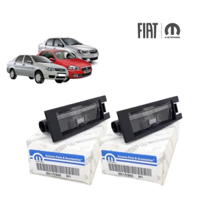 Par Lanterna Luz De Placa Fiat Siena 2004 A 2021 Original
