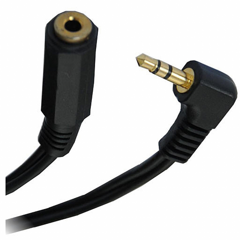 Cabo P2 Plug 90º Extensão Extensor P/ Fone De Ouvido Mp3 Tv com 1.8 ...