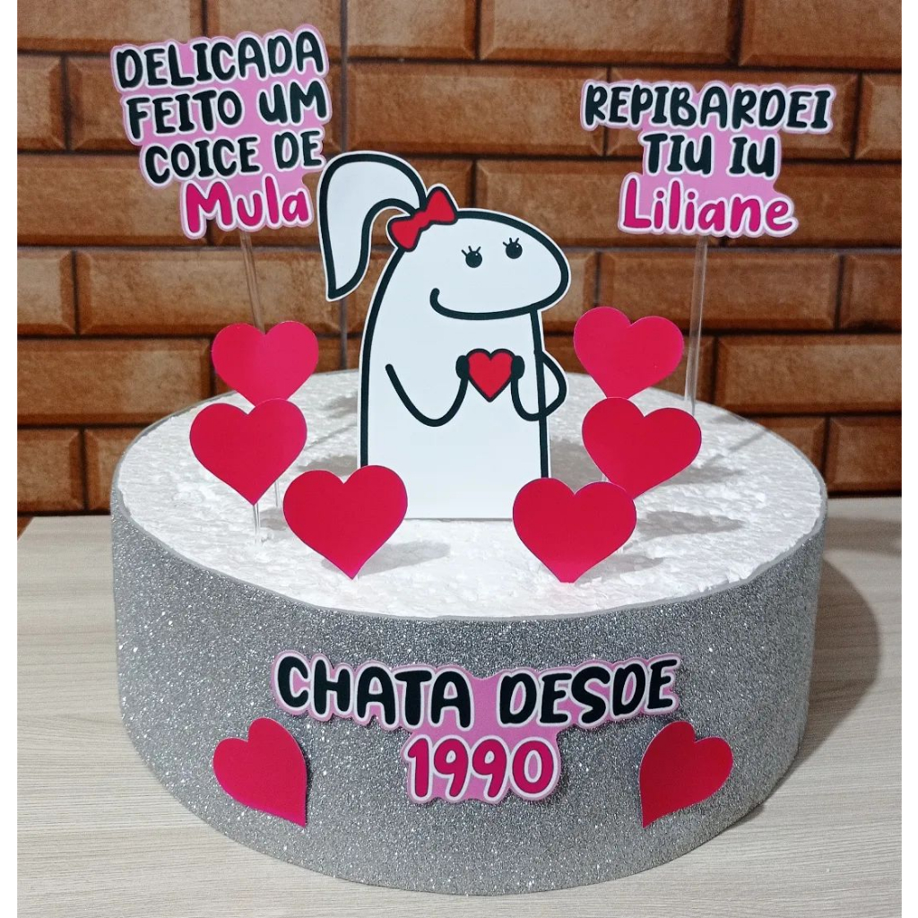 Topo de Bolo Flork Feminino | Shopee Brasil