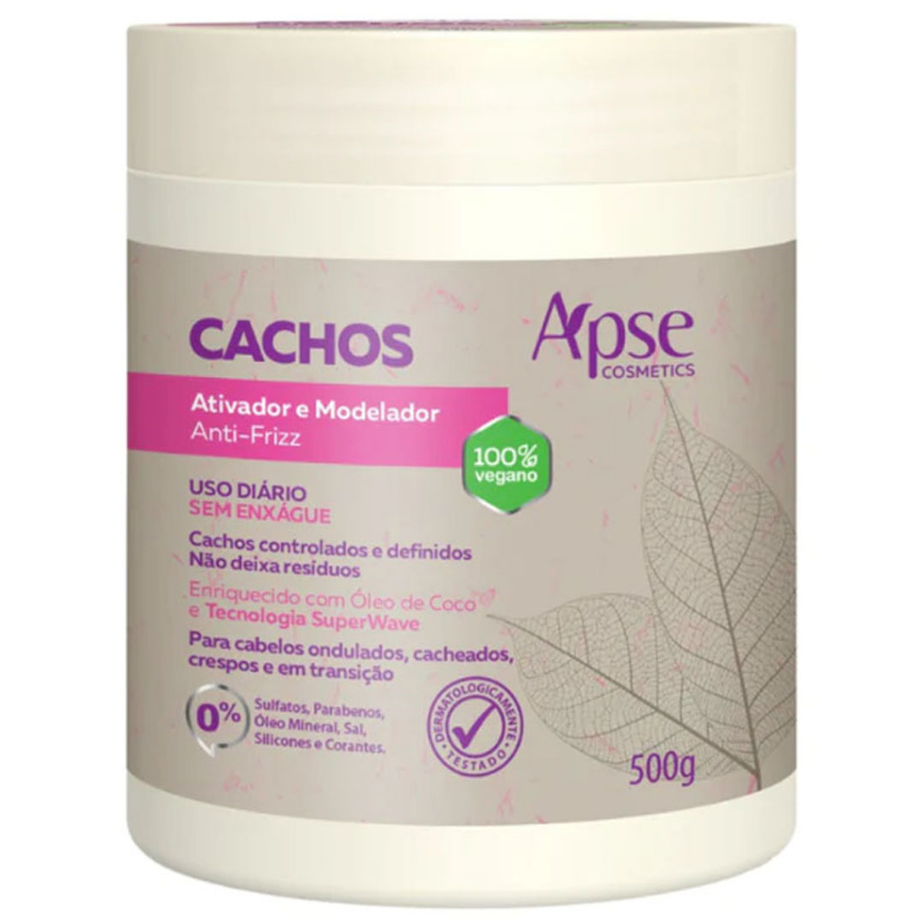 ATIVADOR E MODELADOR ANTI FRIZZ CACHOS 500G APSE