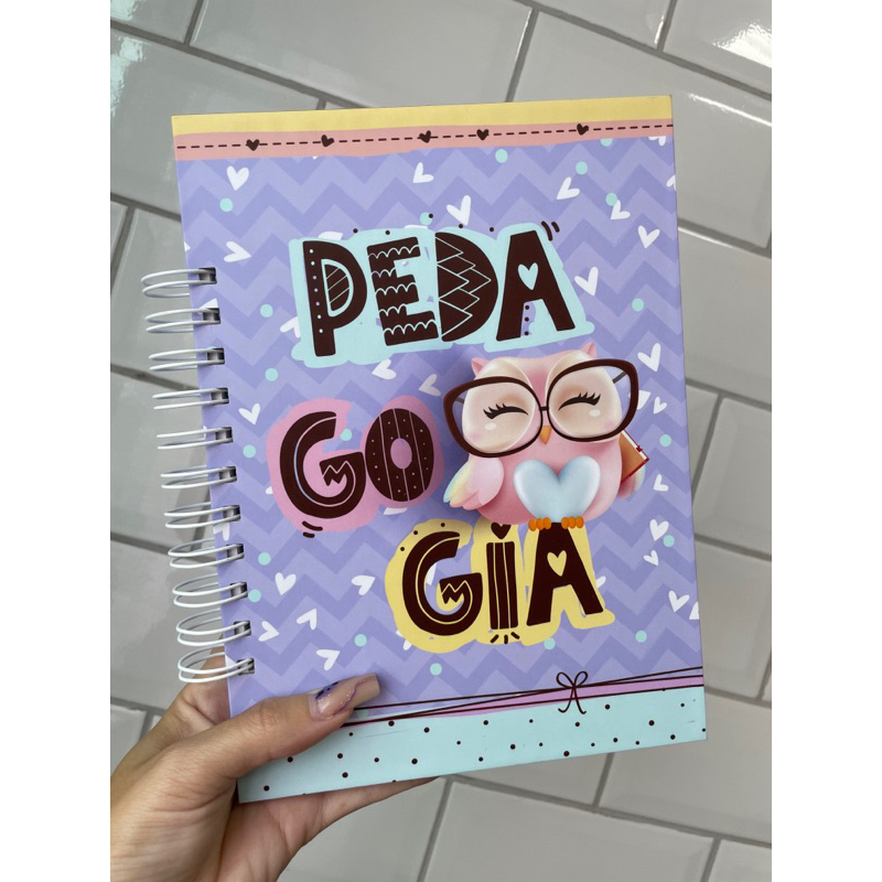 Caderno Profissão Pedagogia Com Nome Shopee Brasil 9282