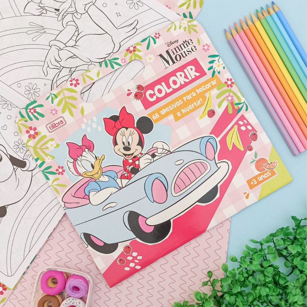 Álbum para Colorir Maleta Minnie 8 Folhas - Minnie - Escolar, Aprender e  Colorir - Tilibra