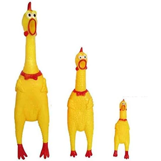 Galinha Frango Borracha Mordedor Cachorro Pet Faz Barulho / Brinquedos Cachorro