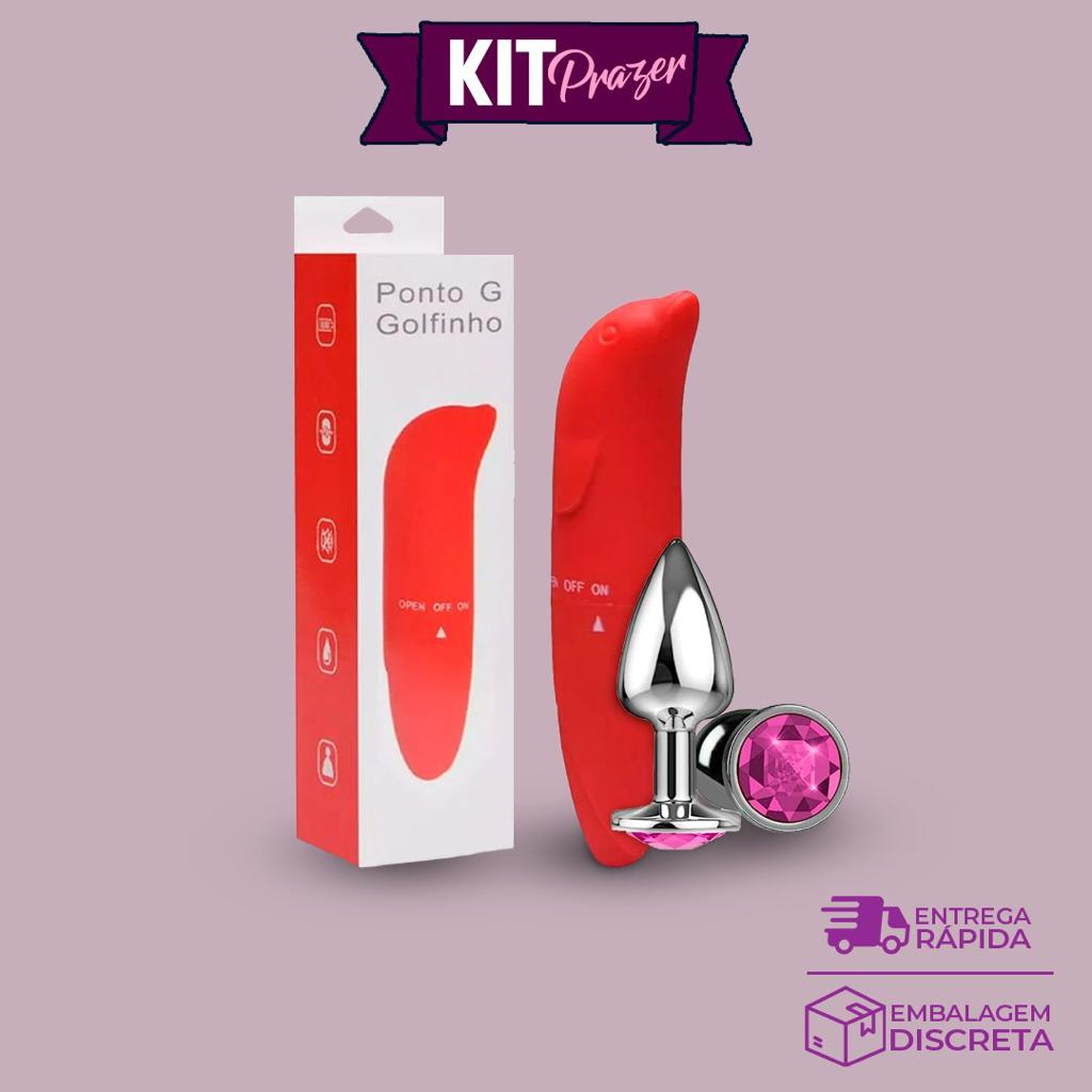 Kit Sex Shop Golfinho Ponto G + Plug Anal