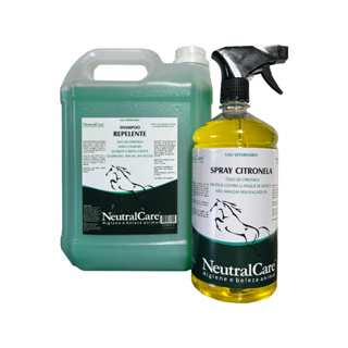 Combo Shampoo Repelente 5 Litros + Spray Repelente Citronela 1 Litro