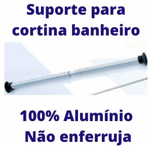 Porta Cortina Box Varão Bastão Banheiro VARIOS TAMANHOS