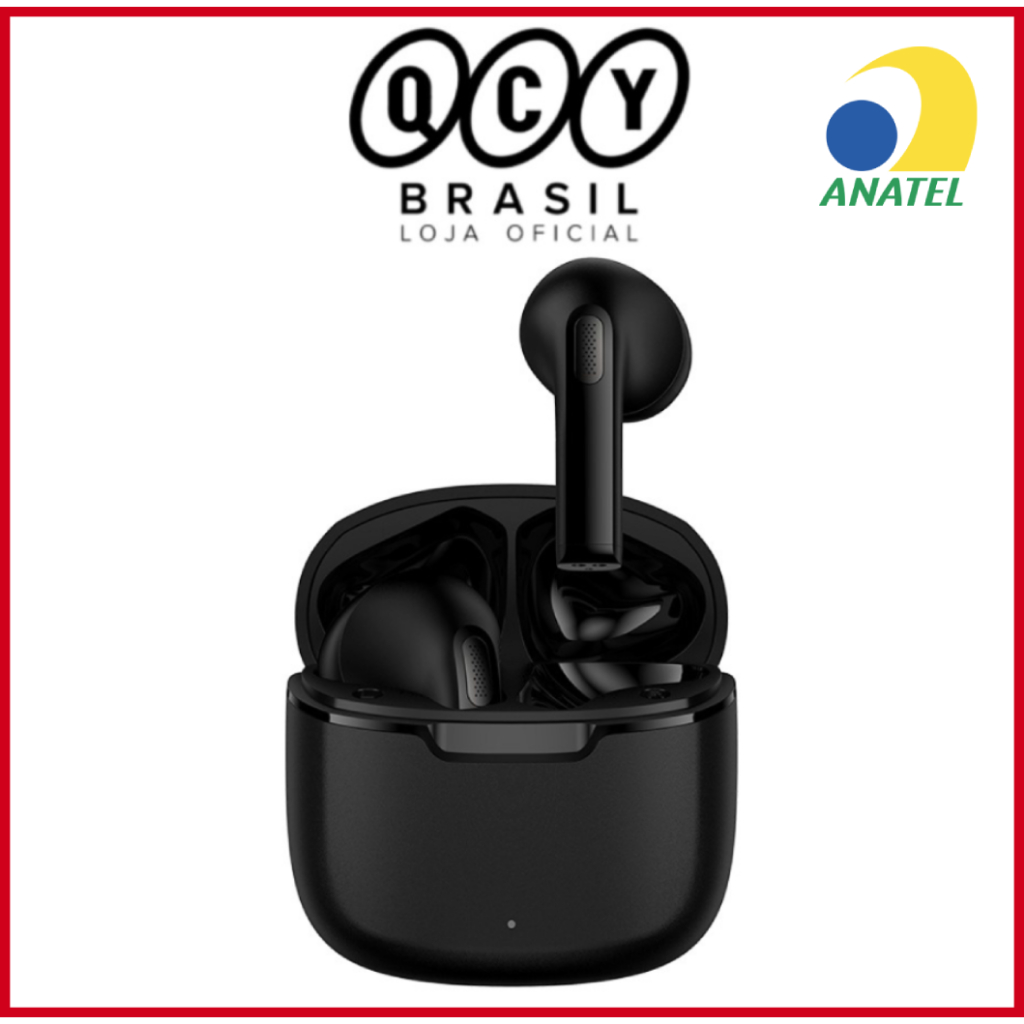 Fone de Ouvido QCY Ailypods Neo DT08 - Bluetooth 5.3 Touch - Microfone ENC Modo Game - Novo Modelo Exclusivo QCY Brasil Oficial