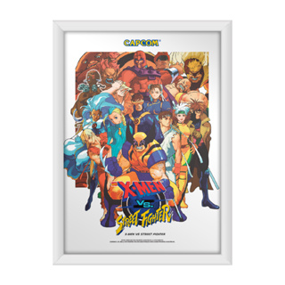 Quadro Marvel Vs Street Fighter Arcade Capcom Retro A3 33x45