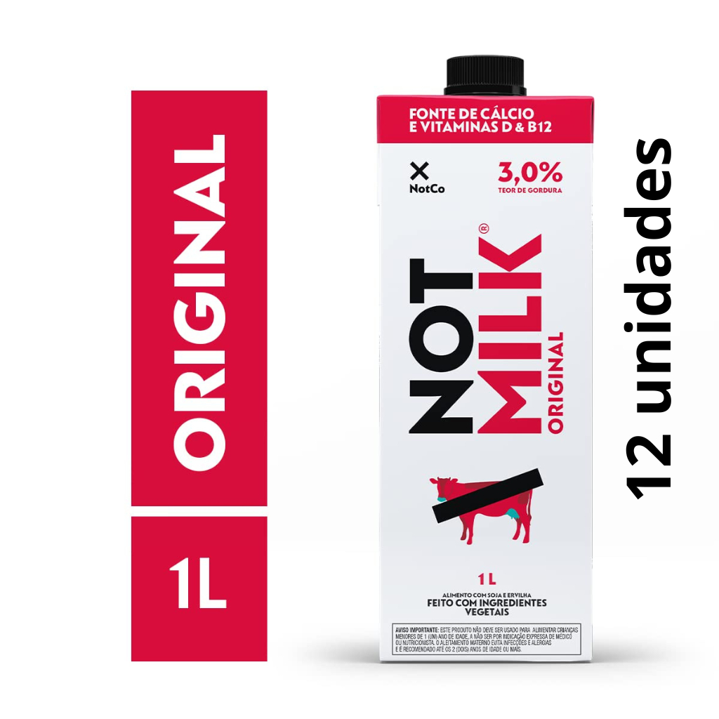 Kit 12 BEBIDA VEGETAL ORIGINAL NOT MILK 1L NOTCO Shopee Brasil