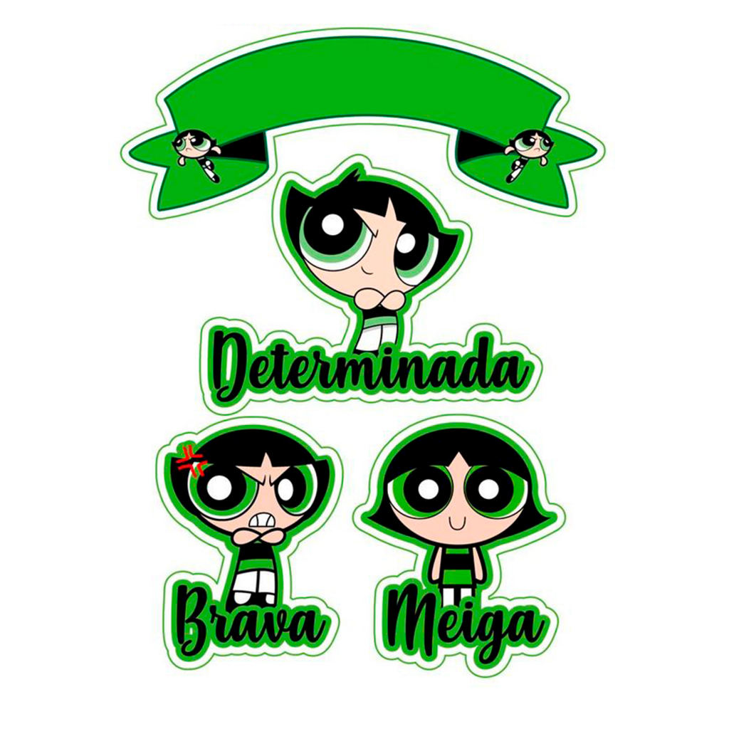 Topo de Bolo Docinho Topper de Bolo Meninas Super Poderosas ...