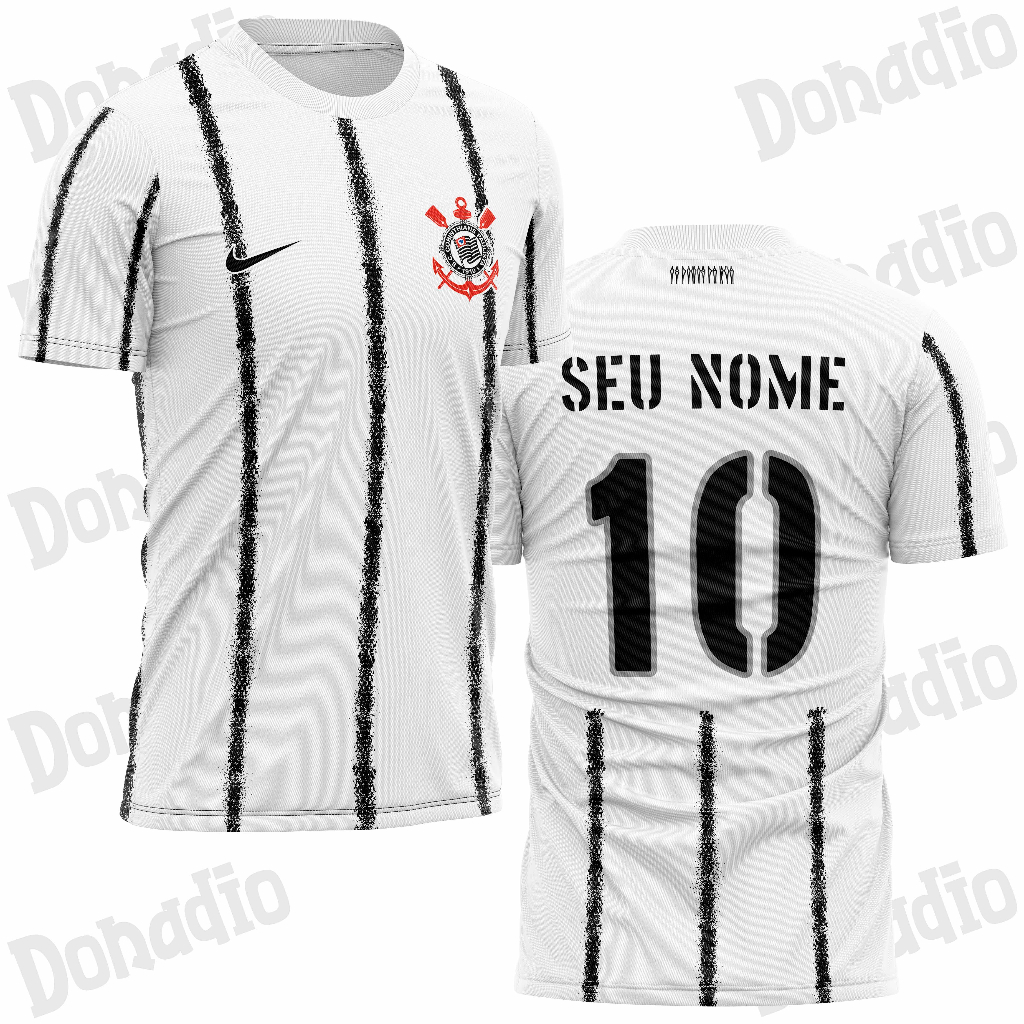 Camisa Corinthians II 21/22 Personalizada Com Seu Nome e Número ...