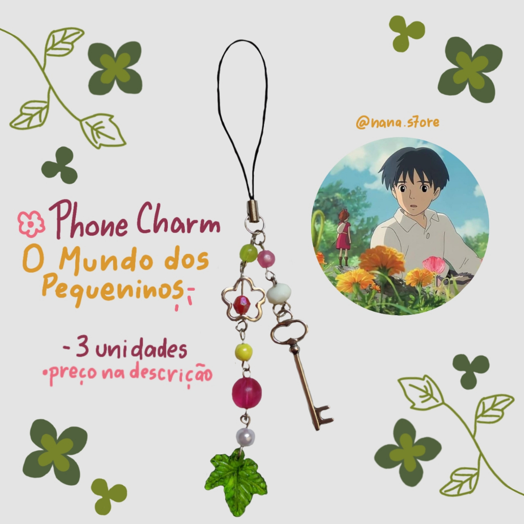 Phone Charm - O Mundo dos Pequeninos (Studio Ghibli) | Shopee Brasil