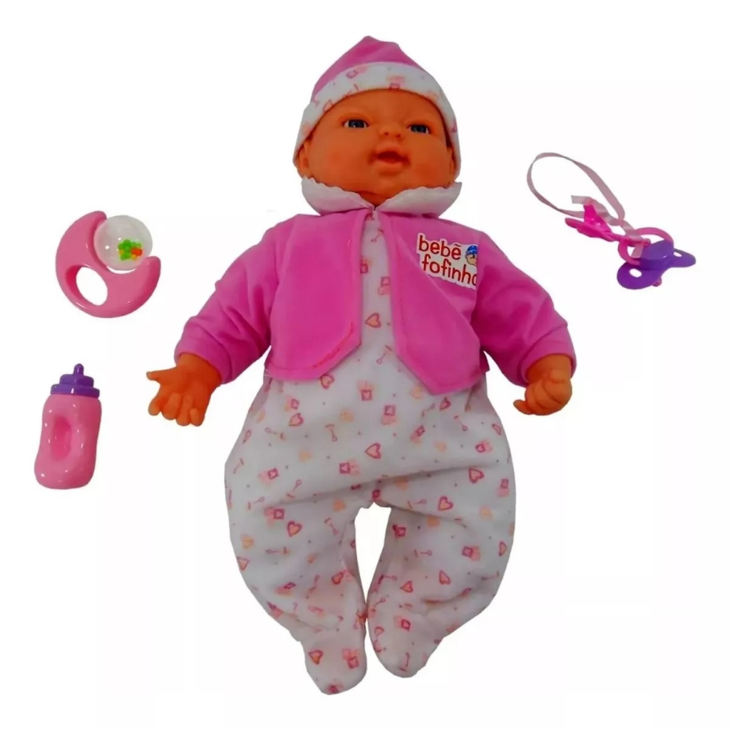 Boneca Bebe Fofucho Expressão Real